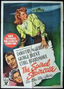 SPIRAL STAIRCASE Movie Poster 1945 Dorothy McGuire FILM NOIR one sheet