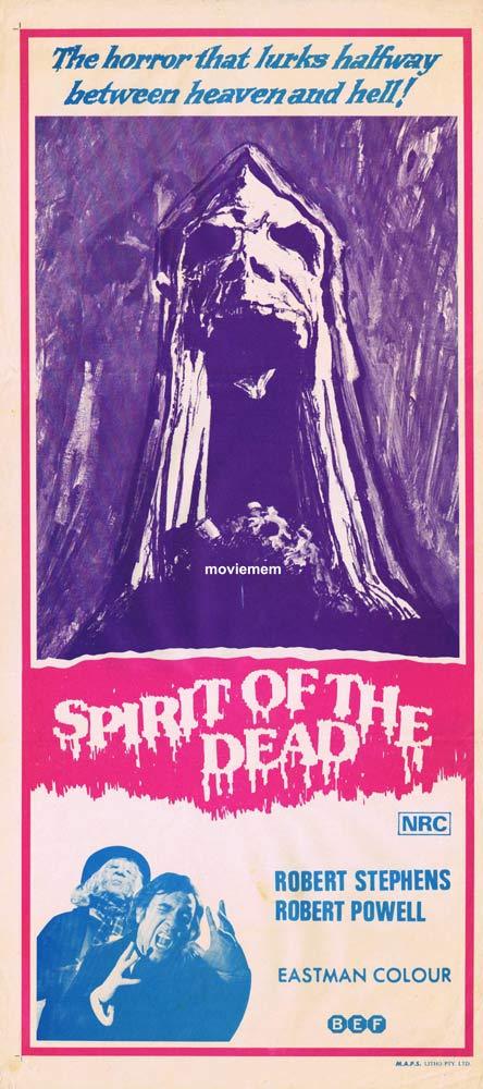 SPIRIT OF THE DEAD aka ASPHYX Original Daybill Movie poster Robert Stephens