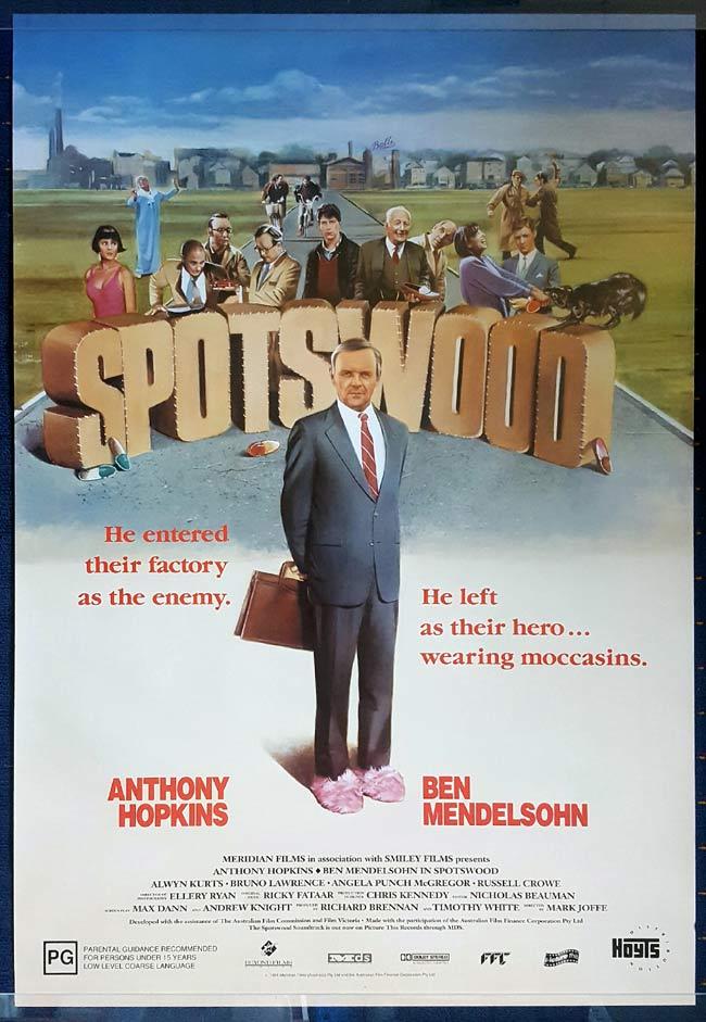 SPOTSWOOD Australian One Sheet Movie Poster ROLLED Anthony Hopkins “A”