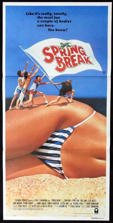 SPRING BREAK Daybill Movie poster David Knell Perry Lang Bikini