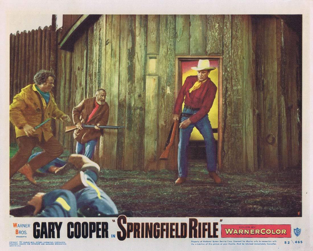 SPRINGFIELD RIFLE Lobby Card 5 1952 Gary Cooper, with Phyllis Thaxter Lon Chaney Jr