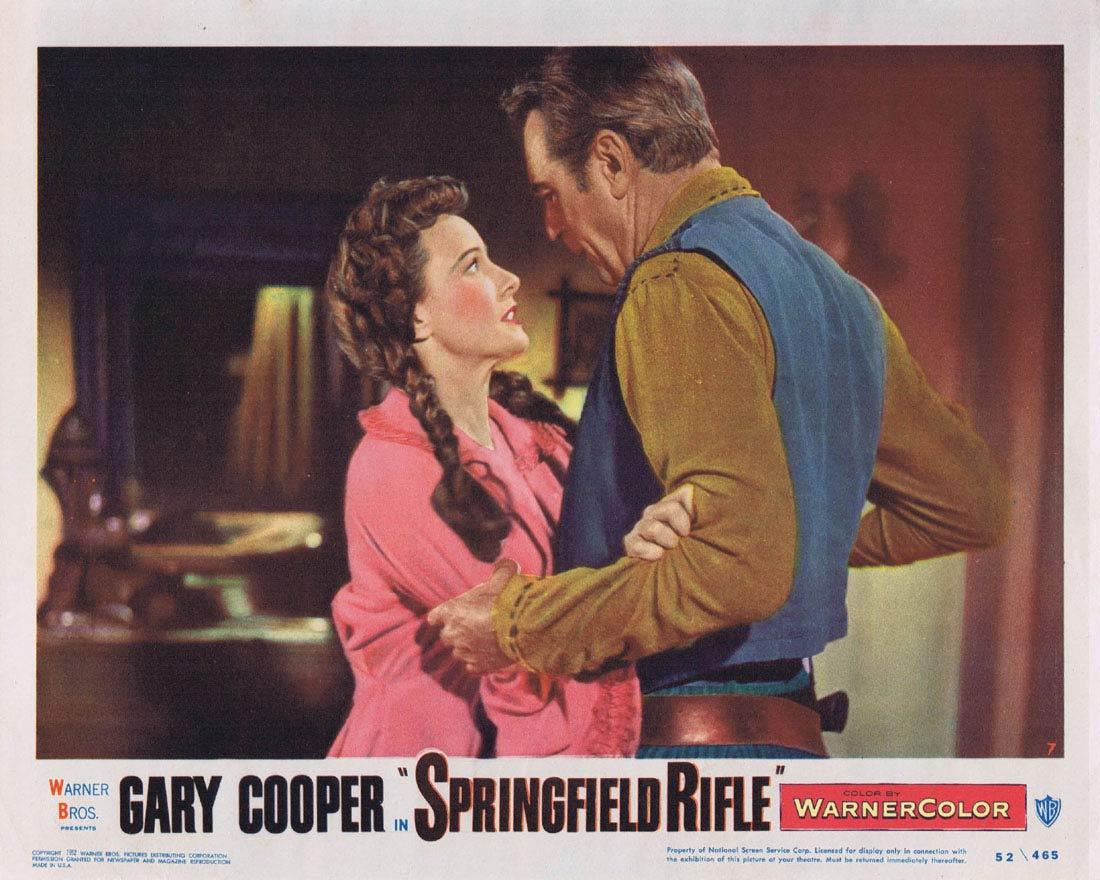 SPRINGFIELD RIFLE Lobby Card 7 1952 Gary Cooper, with Phyllis Thaxter Lon Chaney Jr