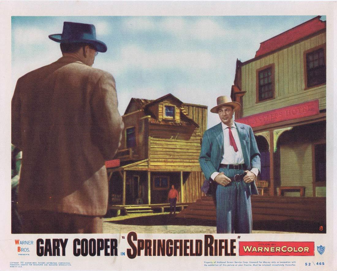 SPRINGFIELD RIFLE Lobby Card 8 1952 Gary Cooper, with Phyllis Thaxter Lon Chaney Jr