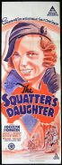 SQUATTERS DAUGHTER Original Long Daybill Movie 1930's Ken G.Hall