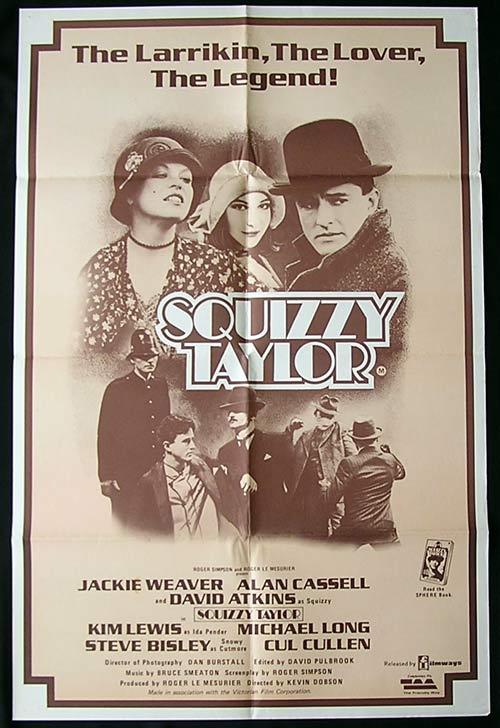 SQUIZZY TAYLOR ’82 David Atkins JACKIE WEAVER 1 sheet poster