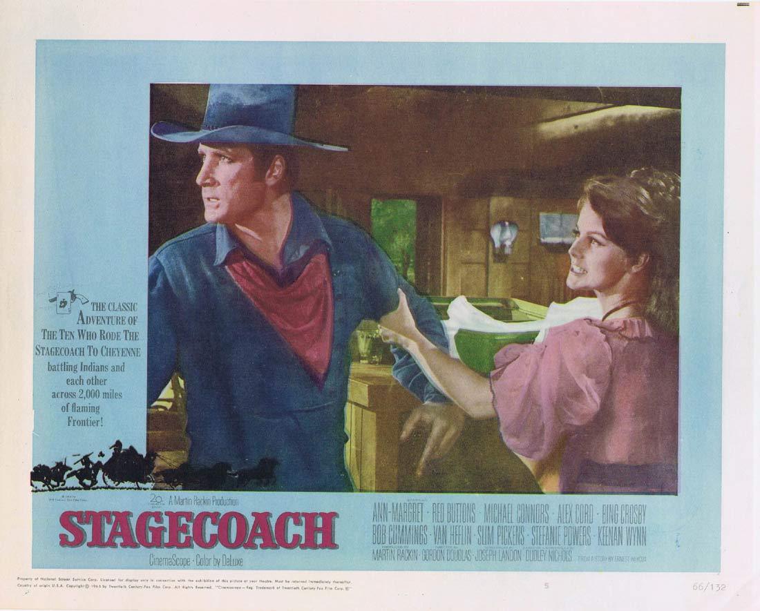 STAGECOACH Lobby Card 5 Ann-Margret Red Buttons