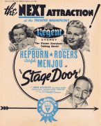 STAGE DOOR 1938 Katharine Hepburn Ginger Rogers  Movie Trade Ad