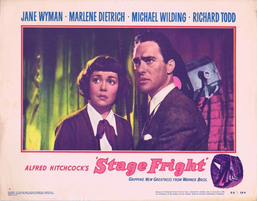 STAGE FRIGHT Lobby Card 8 Alfred Hitchcock Richard Todd