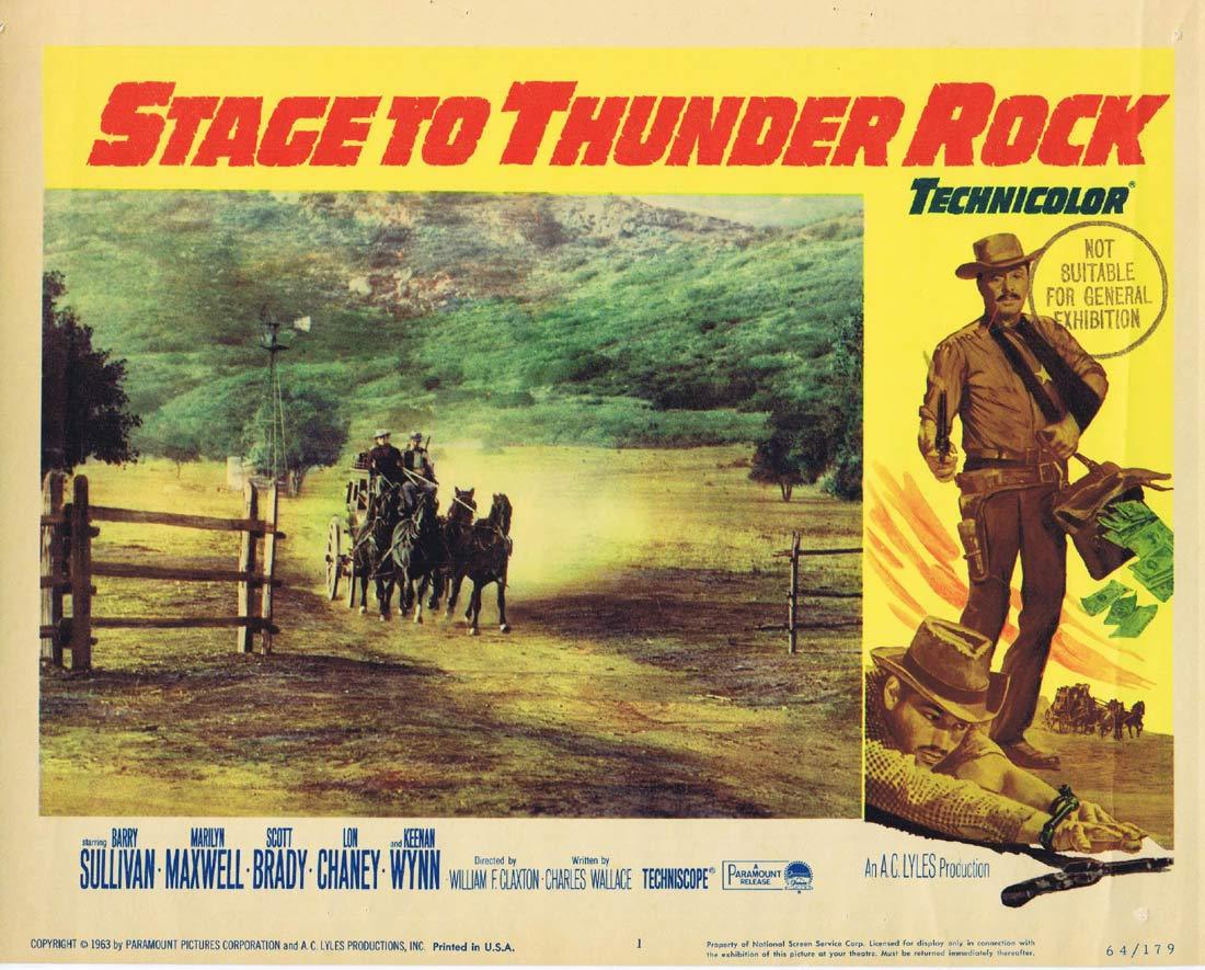 STAGE TO THUNDER ROCK Lobby card 1 Barry Sullivan Marilyn Maxwell