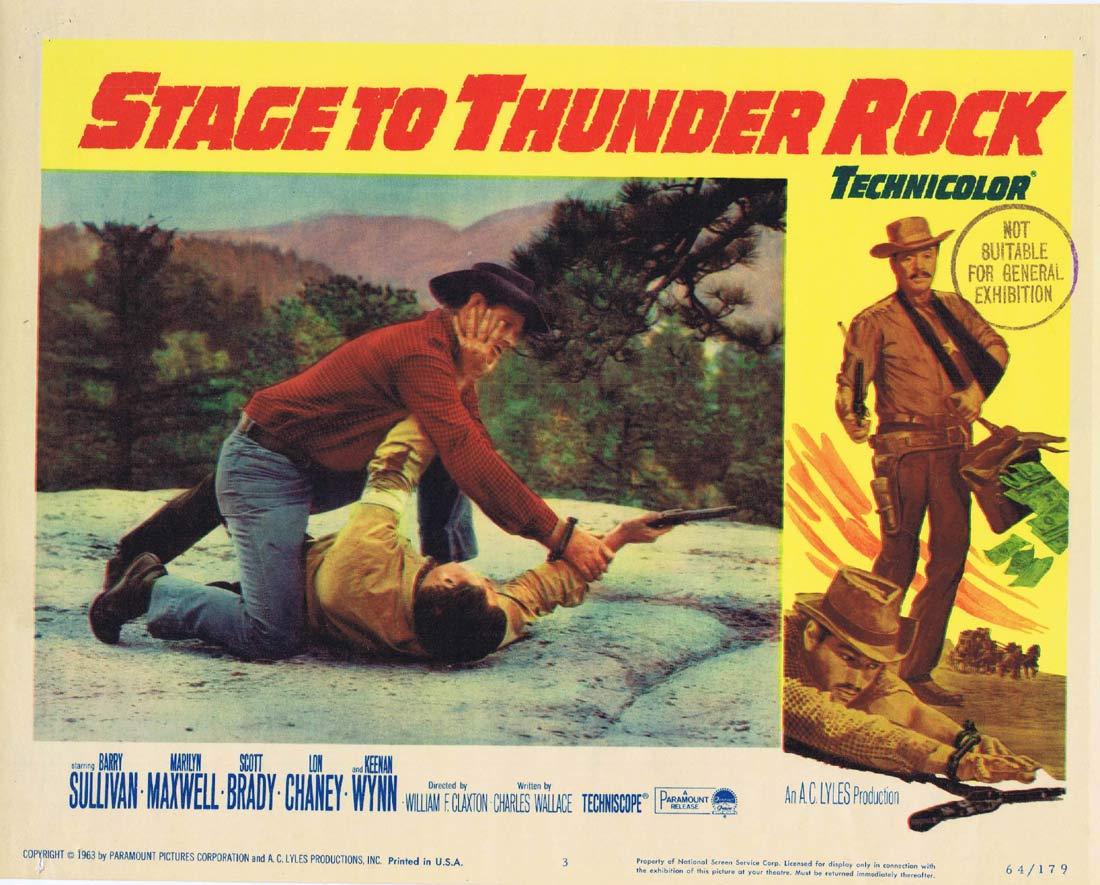 STAGE TO THUNDER ROCK Lobby card 3 Barry Sullivan Marilyn Maxwell