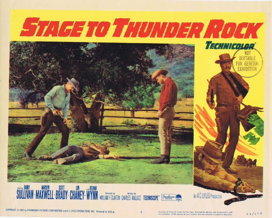 STAGE TO THUNDER ROCK Lobby card 4 Barry Sullivan Marilyn Maxwell