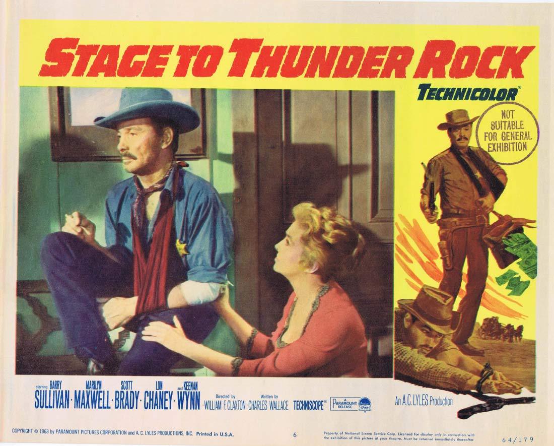 STAGE TO THUNDER ROCK Lobby card 6 Barry Sullivan Marilyn Maxwell