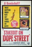STAKEOUT ON DOPE STREET One Sheet Movie Poster Drug addicts Irvin Kershner