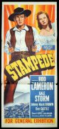 STAMPEDE Daybill Movie Poster Rod Cameron Western