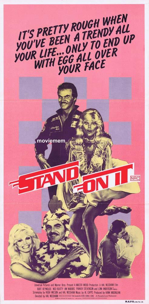 STAND ON IT aka STROKER ACE Original Daybill Movie Poster Burt Reynolds Nascar
