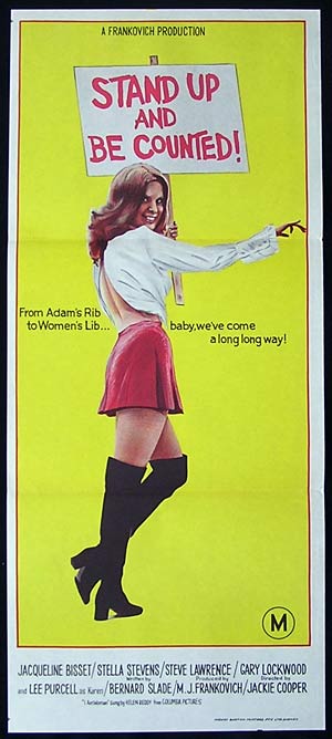 STAND UP AND BE COUNTED Original Daybill Movie poster Jacqueline Bissett