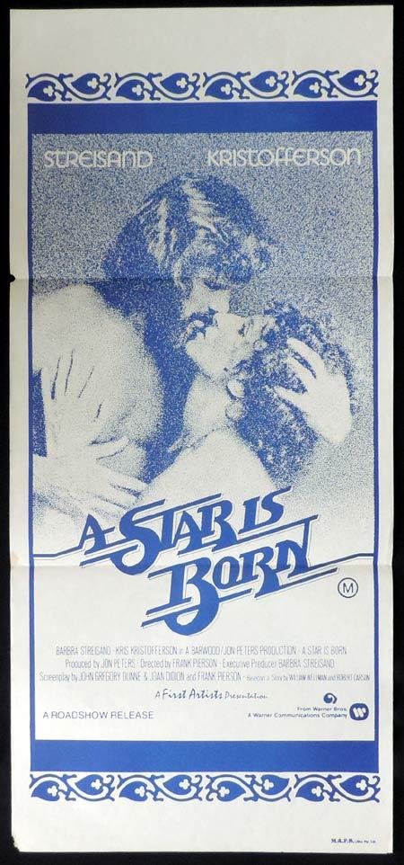 A STAR IS BORN Original Daybill Movie Poster Barbra Streisand Kris Kristofferson A