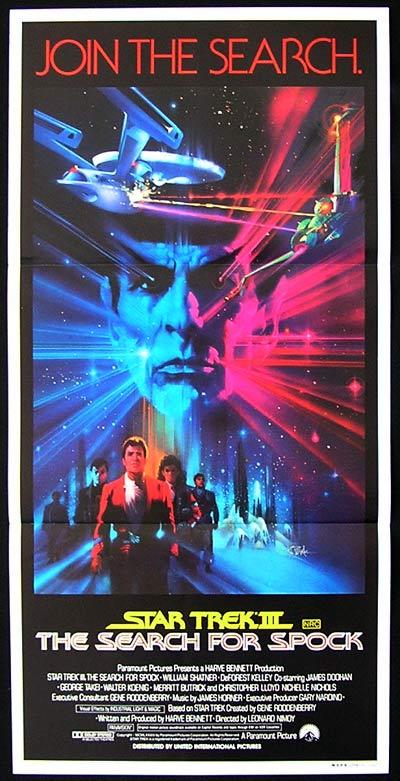 STAR TREK III Original Daybill Movie poster William Shatner 3