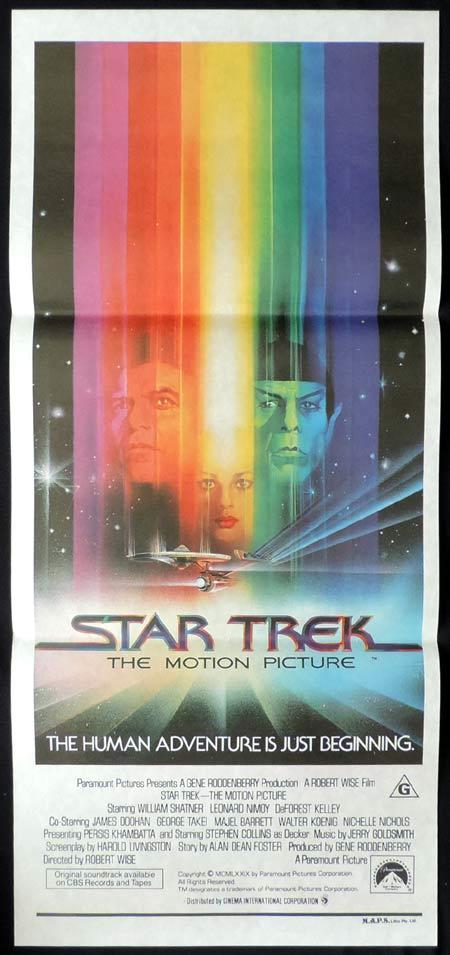 STAR TREK Original Daybill Movie Poster Sci Fi William Shatner Leonard Nimoy
