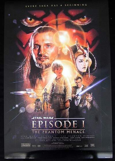 STAR WARS Movie poster Episode One Phantom Menace Portal