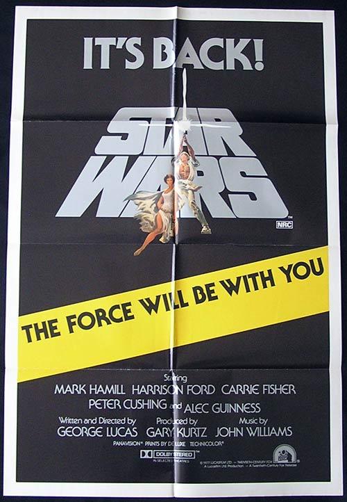 STAR WARS ITS BACK! 1981 Ford Hamill Australian 1sh movie poster
