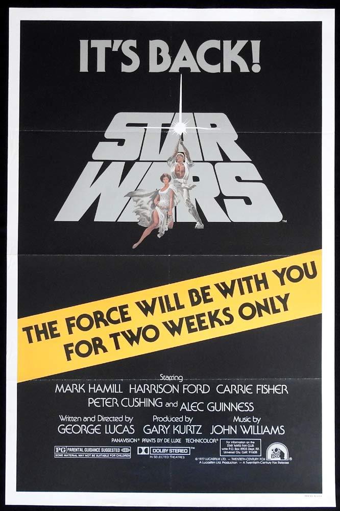 STAR WARS ITS BACK! 1981 Original US One sheet movie poster
