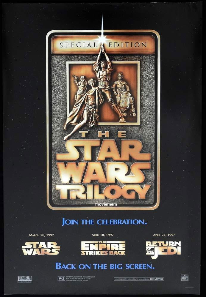 STAR WARS TRILOGY Original One sheet movie poster 1997
