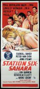 STATION SIX SAHARA Original Daybill Movie Poster Carroll Baker Peter van Eyck
