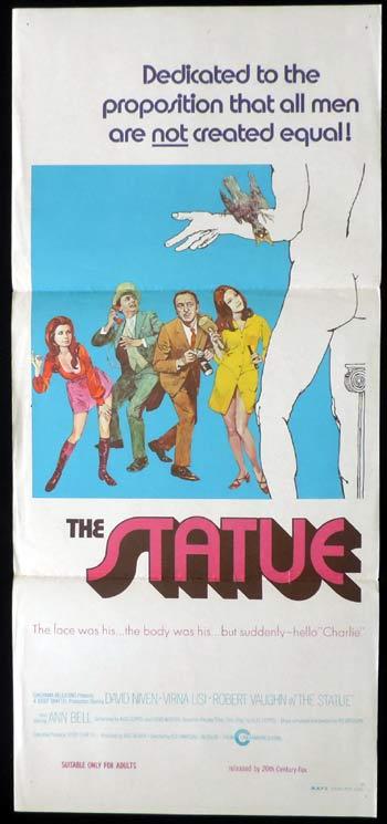 THE STATUE Original Daybill Movie poster David Niven