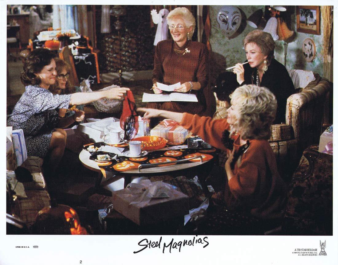 STEEL MAGNOLIAS Original Lobby Card 2 Sally Field Dolly Parton Shirley MacLaine