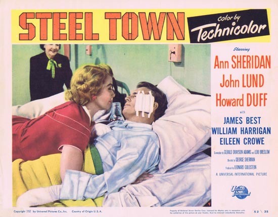 STEEL TOWN Lobby Card 4 1952 Ann Sheridan