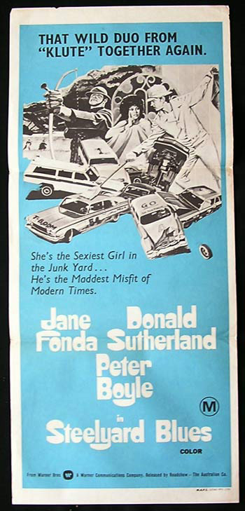 STEELYARD BLUES Original Daybill Movie Poster Donald Sutherland Jane Fonda