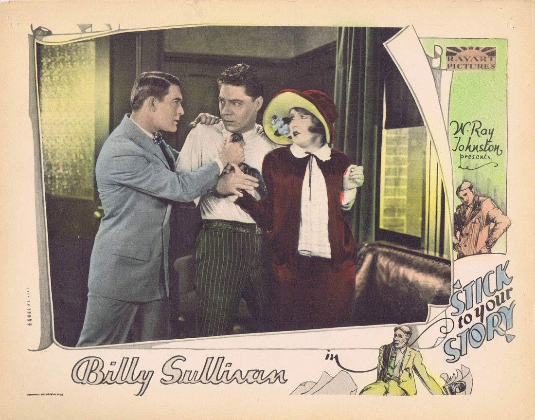 STICK TO YOUR STORY Original Lobby Card Billy Sullvian Silent Cinema