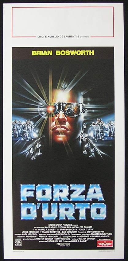 STONE COLD Italian Locandina Movie Poster Brian Bosworth