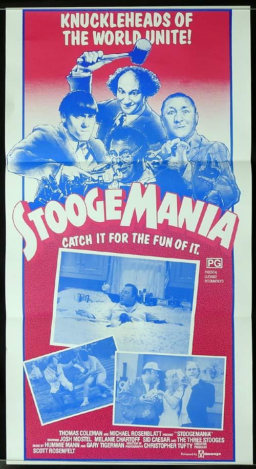 STOOGEMANIA Original Daybill Movie poster The Three Stooges