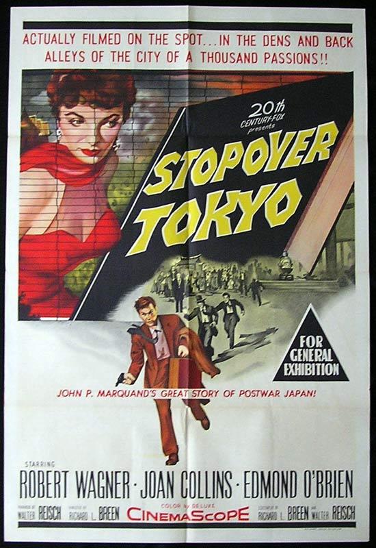 STOPOVER TOKYO One Sheet Movie Poster Joan Collins