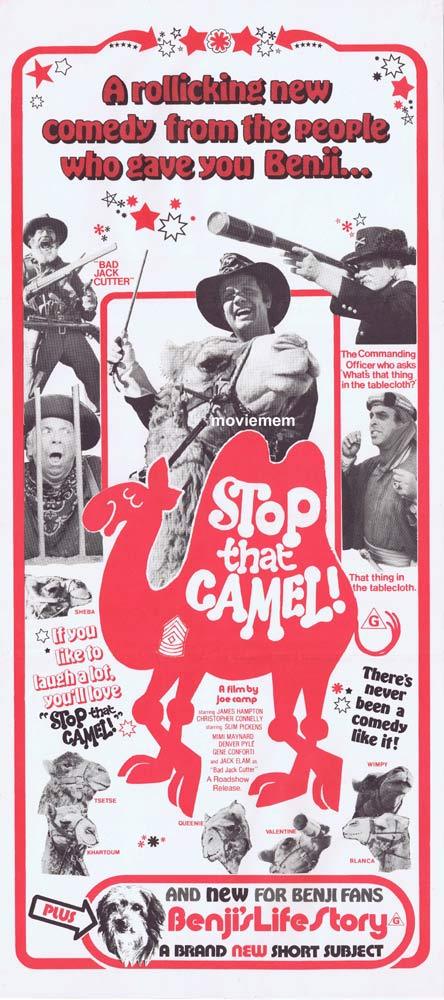 STOP THAT CAMEL aka HAWMPS! Original Daybill Movie poster Denver Pyle Joe Camp