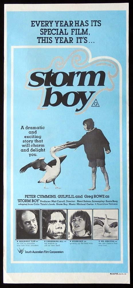 STORM BOY Daybill Movie Poster 1976 Greg Rowe Peter Cummins