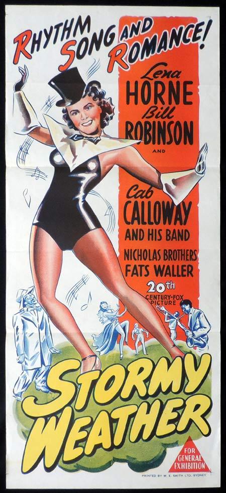 STORMY WEATHER Original Daybill Movie Poster Cab Calloway Lena Horne
