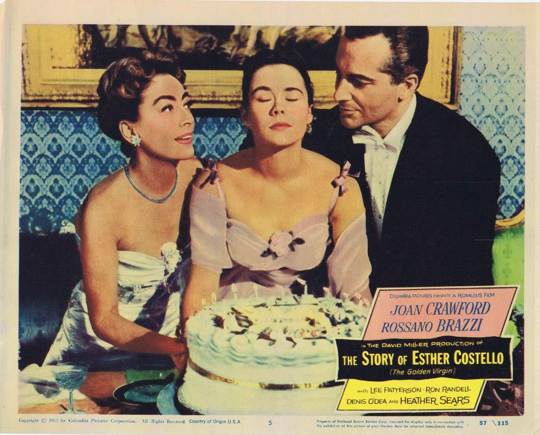THE STORY OF ESTHER COSTELLO Original Lobby Card 5 Joan Crawford Rossano Brazzi