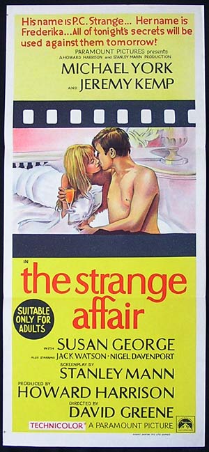 THE STRANGE AFFAIR ’68-Michael York poster