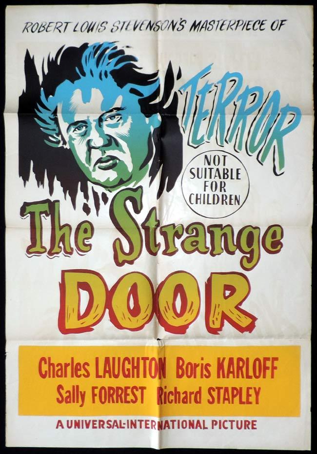 THE STRANGE DOOR One Sheet Movie Poster Boris Karloff