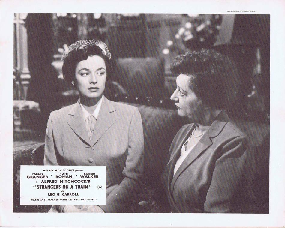 STRANGERS ON A TRAIN Front of House Movie Still 5 Alfred Hitchcock Ruth Roman