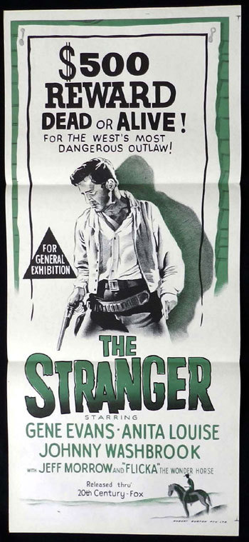 MY FRIEND FLICKA The Stranger Original Daybill Movie PosterJeff Morrow 1955