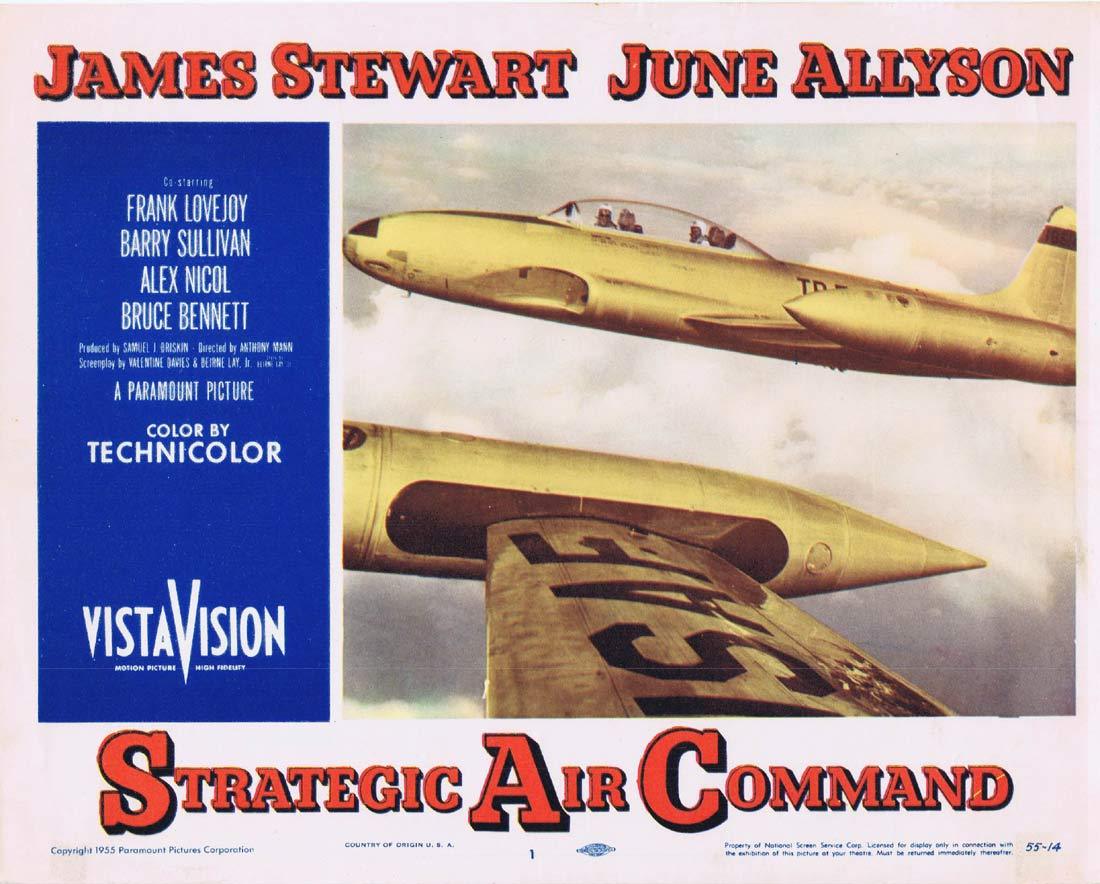 STRATEGIC AIR COMMAND Original Lobby Card 1James Stewart June Allyson Frank Lovejoy