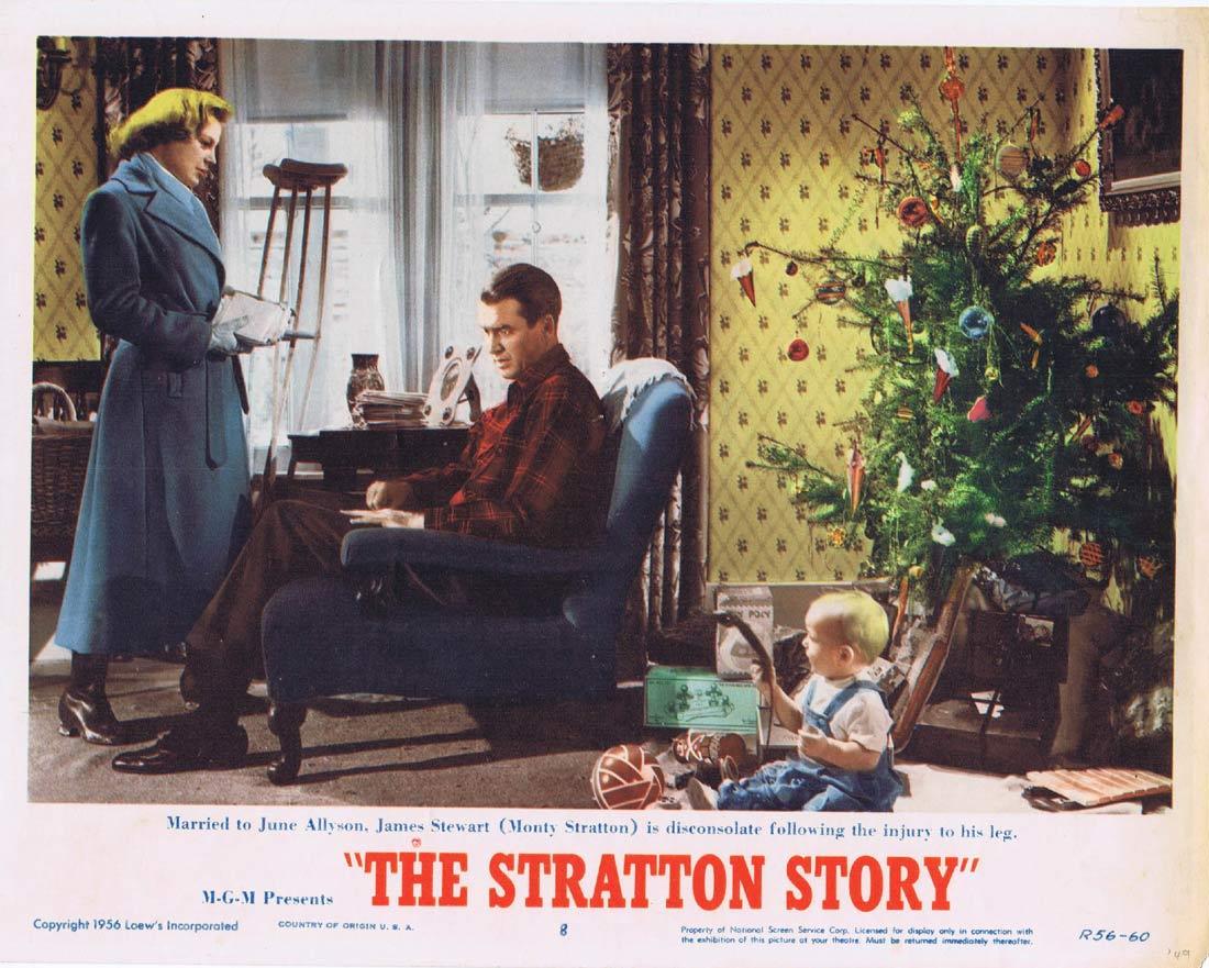 THE STRATTON STORY Lobby Card James Stewart June Allyson 1956r
