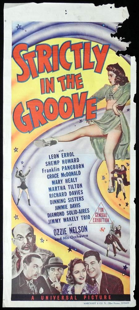 STRICTLY IN THE GROOVE Original daybill Movie Poster 1942 Marchant Graphics