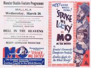 STRIKE ME LUCKY Original Vintage Movie Herald Australian Cinema Classic Roy Rene