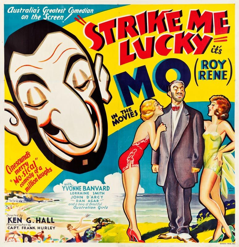 STRIKE ME LUCKY Six sheet Movie Poster Roy Rene