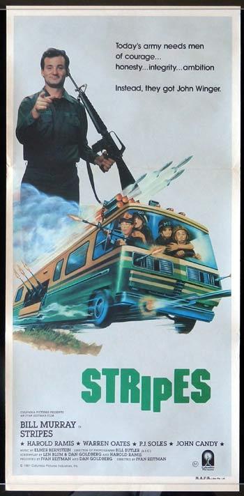 STRIPES Australian Daybill Movie poster Harold Ramis Bill Murray